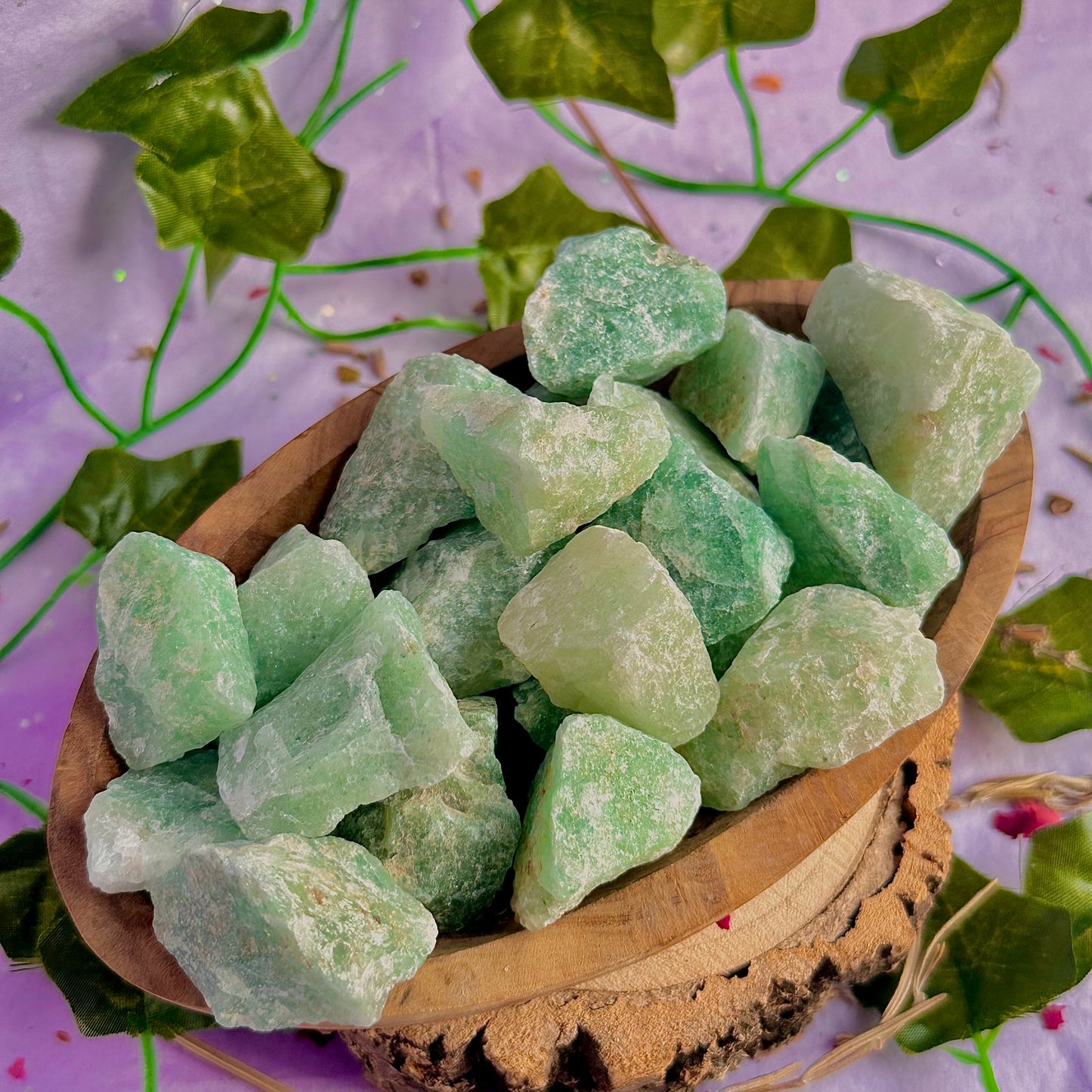 raw/rough green aventurine