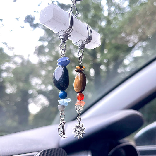 day to night car charm