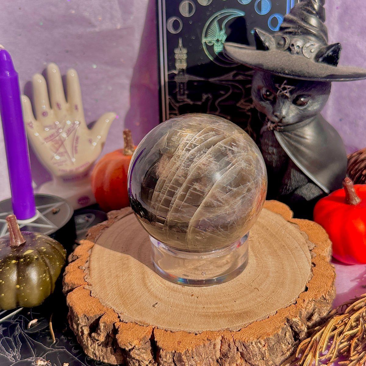 black moonstone sphere