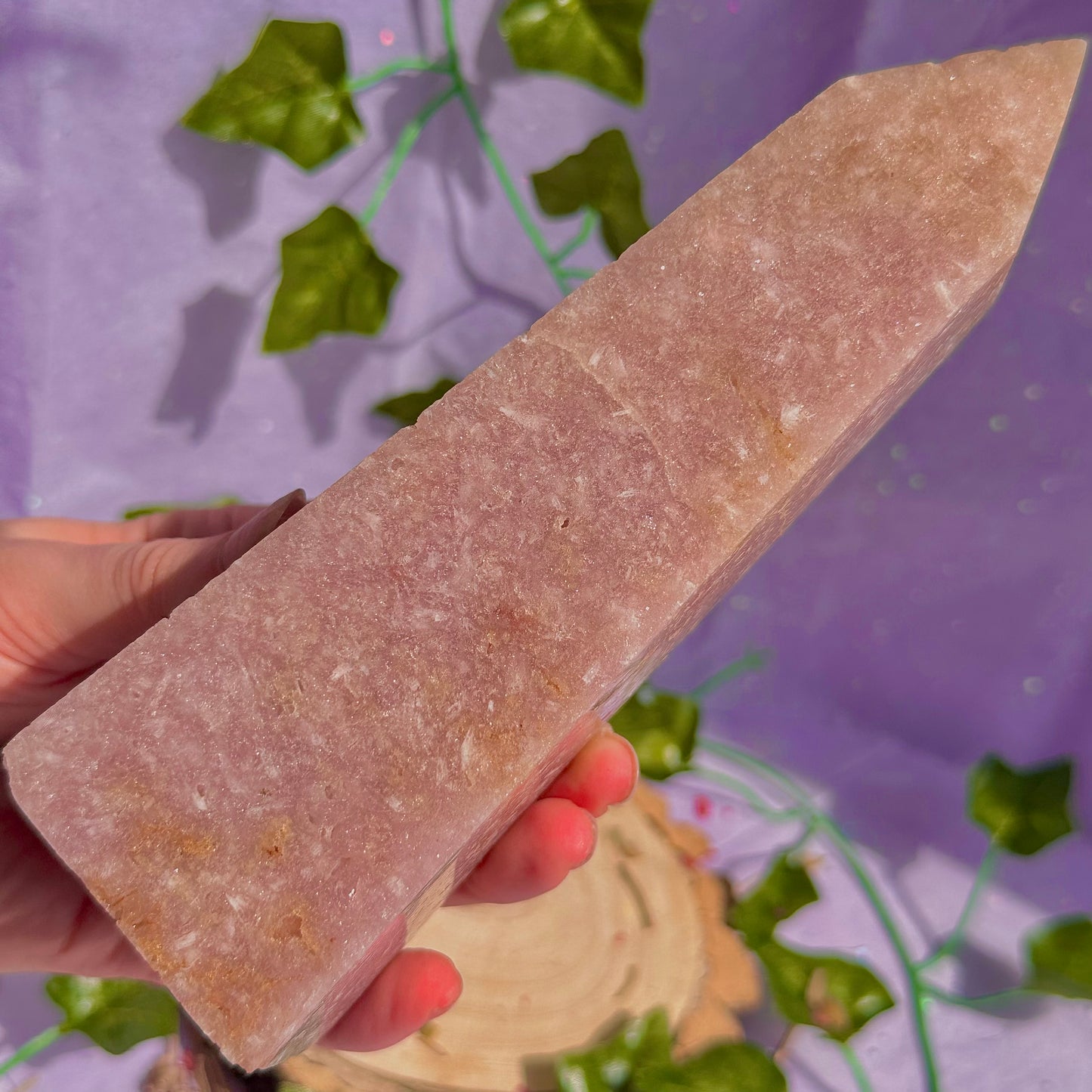 pink amethyst tower