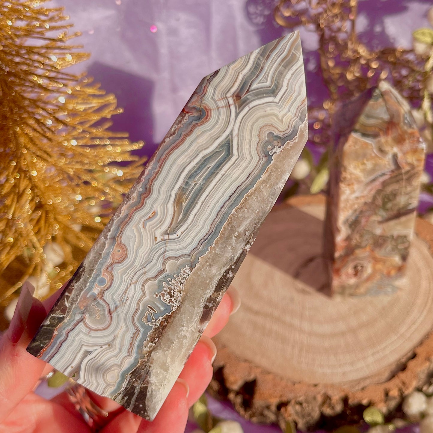 mexican crazy lace agate tower ~ choose your own