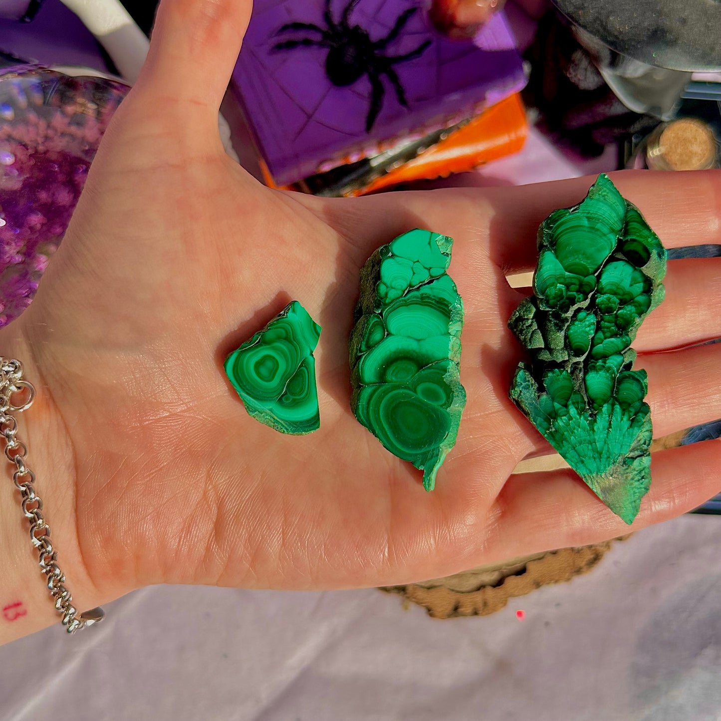 dalles de malachite ~ choisissez la vôtre