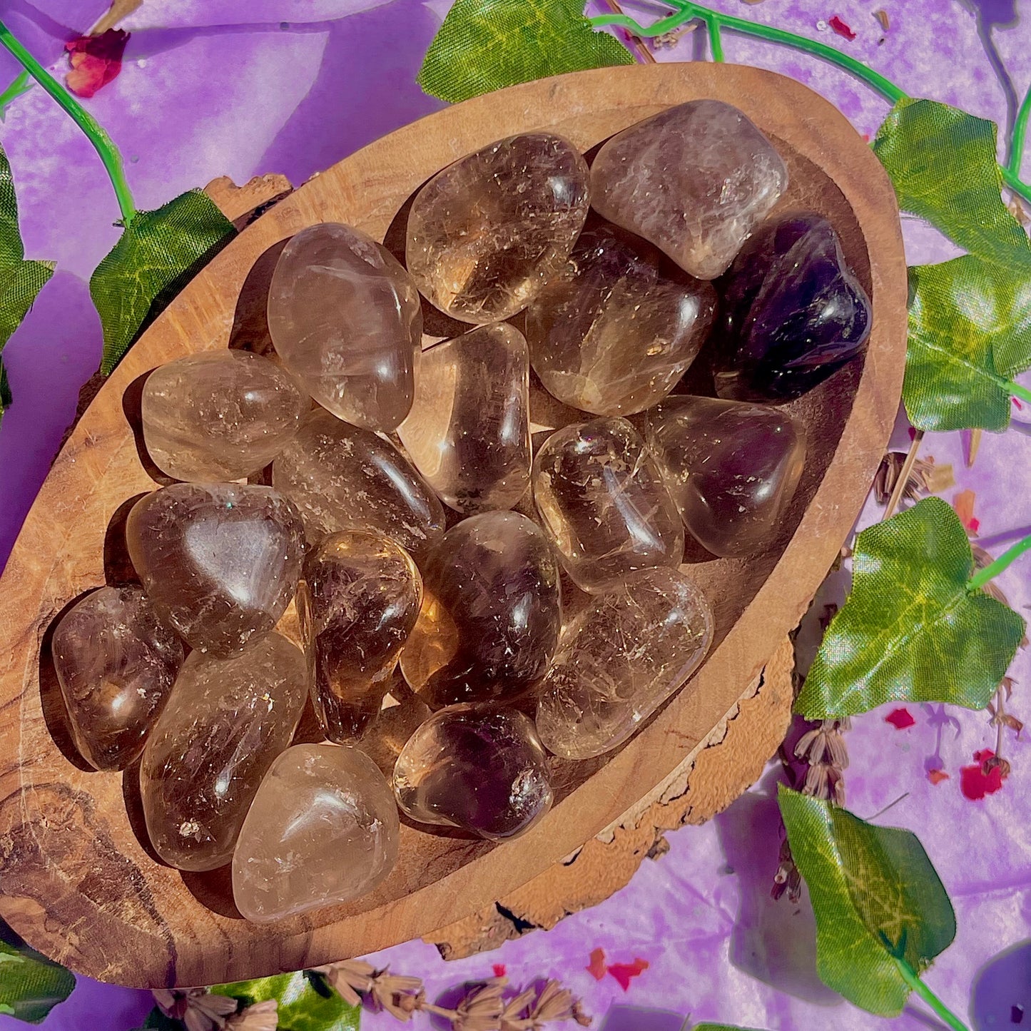 smoky quartz tumble