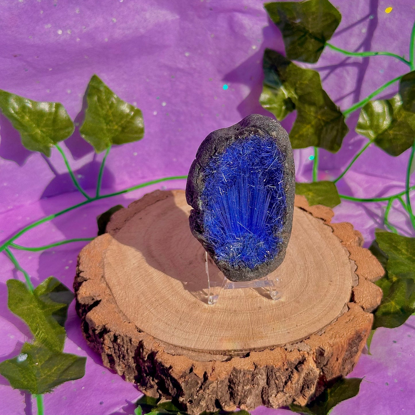 blue goethite rare specimen