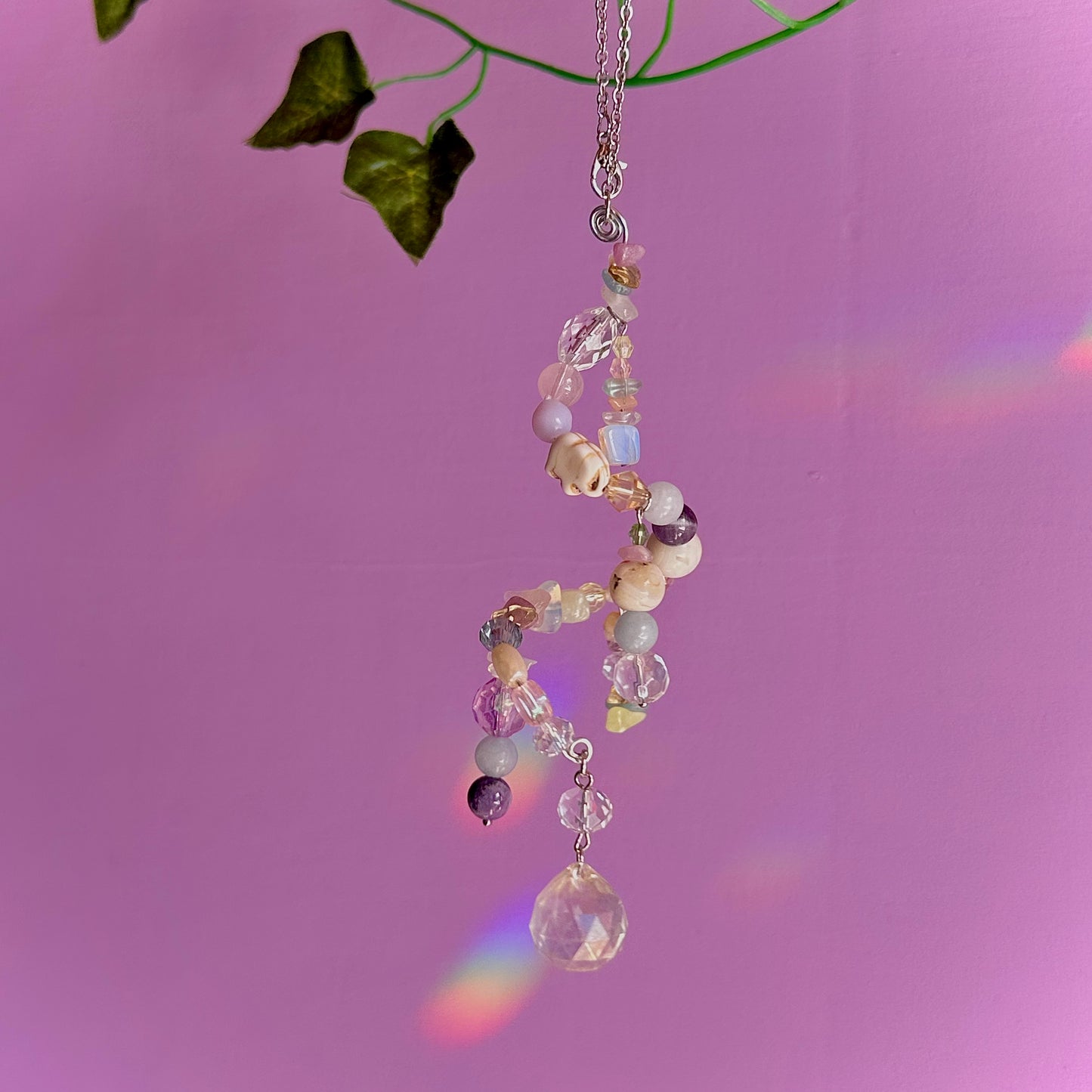 pastel spiral suncatcher