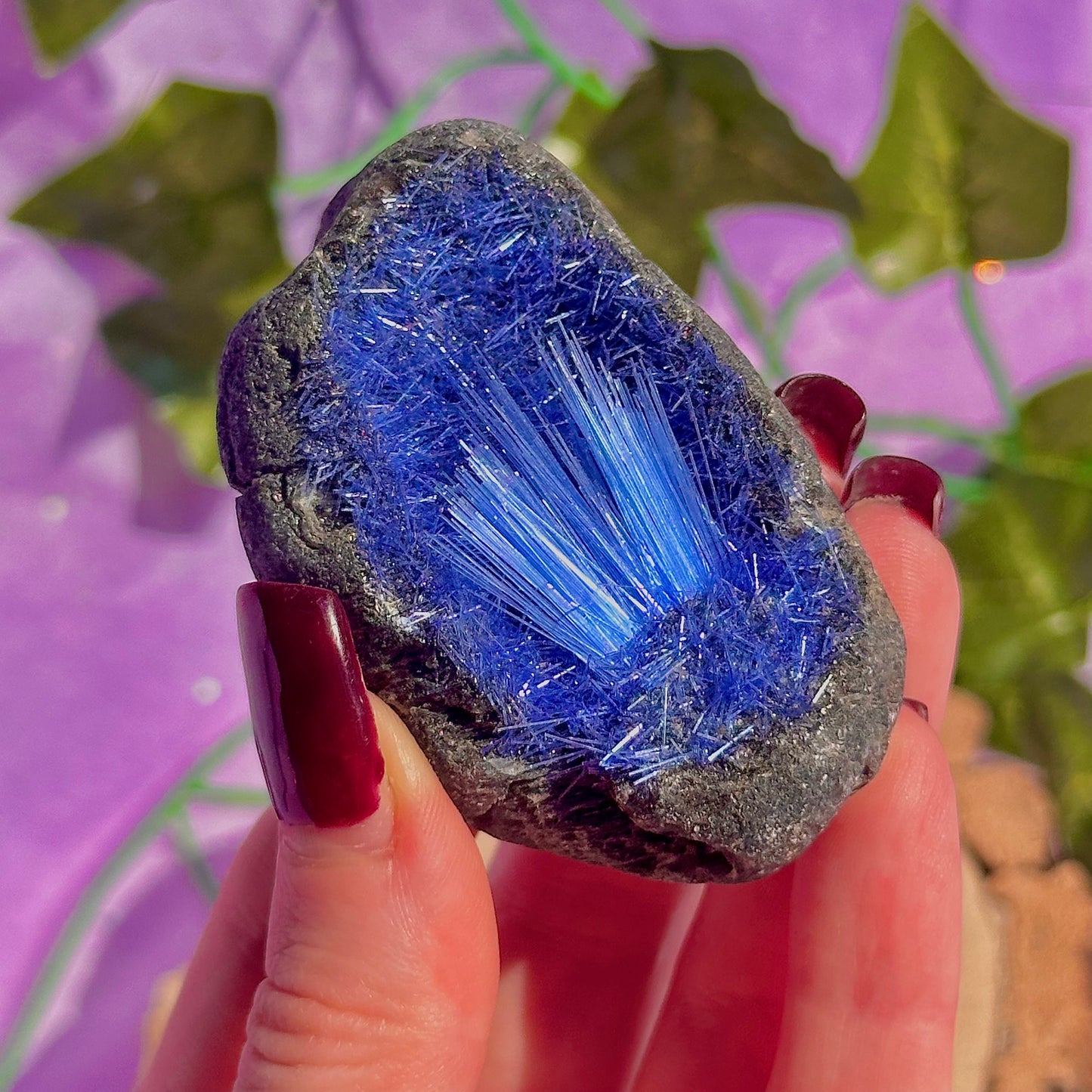 blue goethite rare specimen