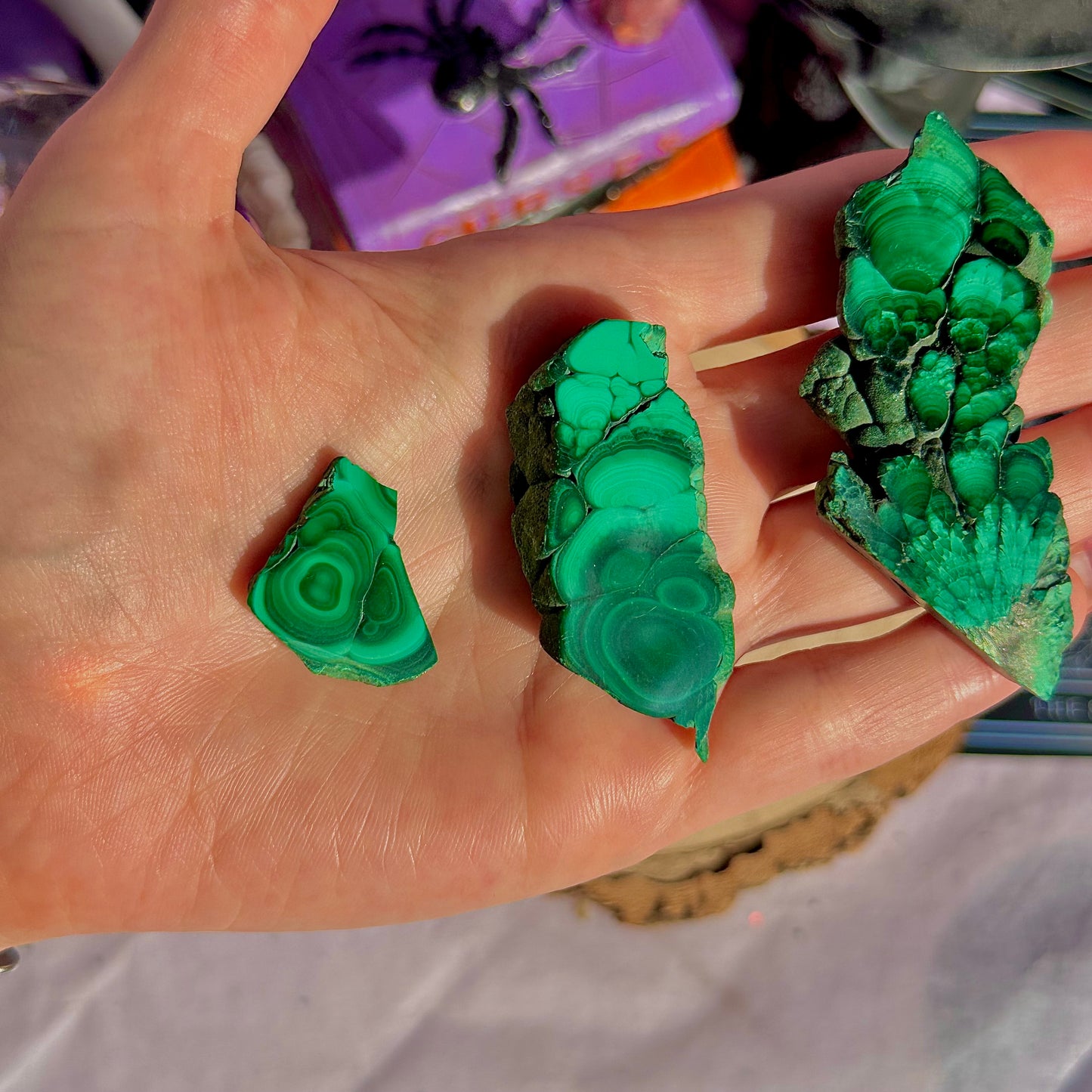 dalles de malachite ~ choisissez la vôtre