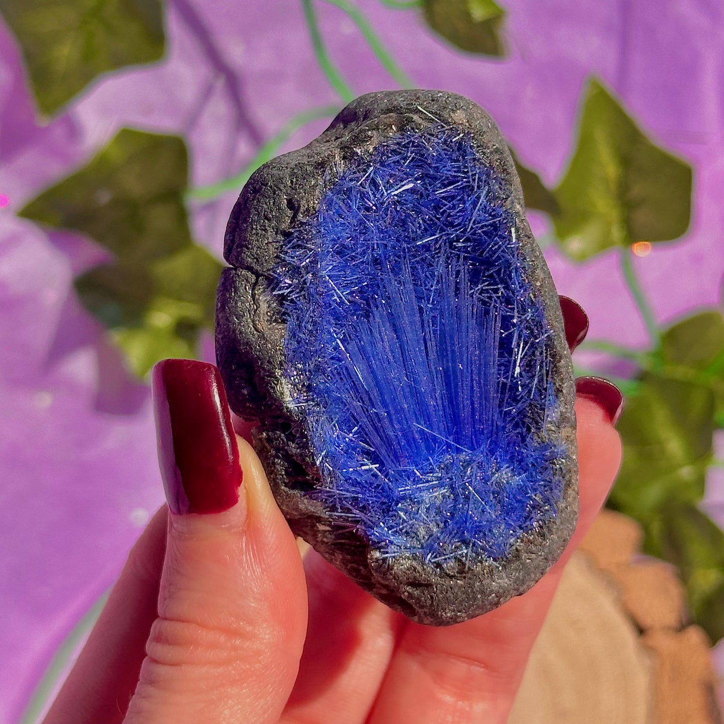 blue goethite rare specimen