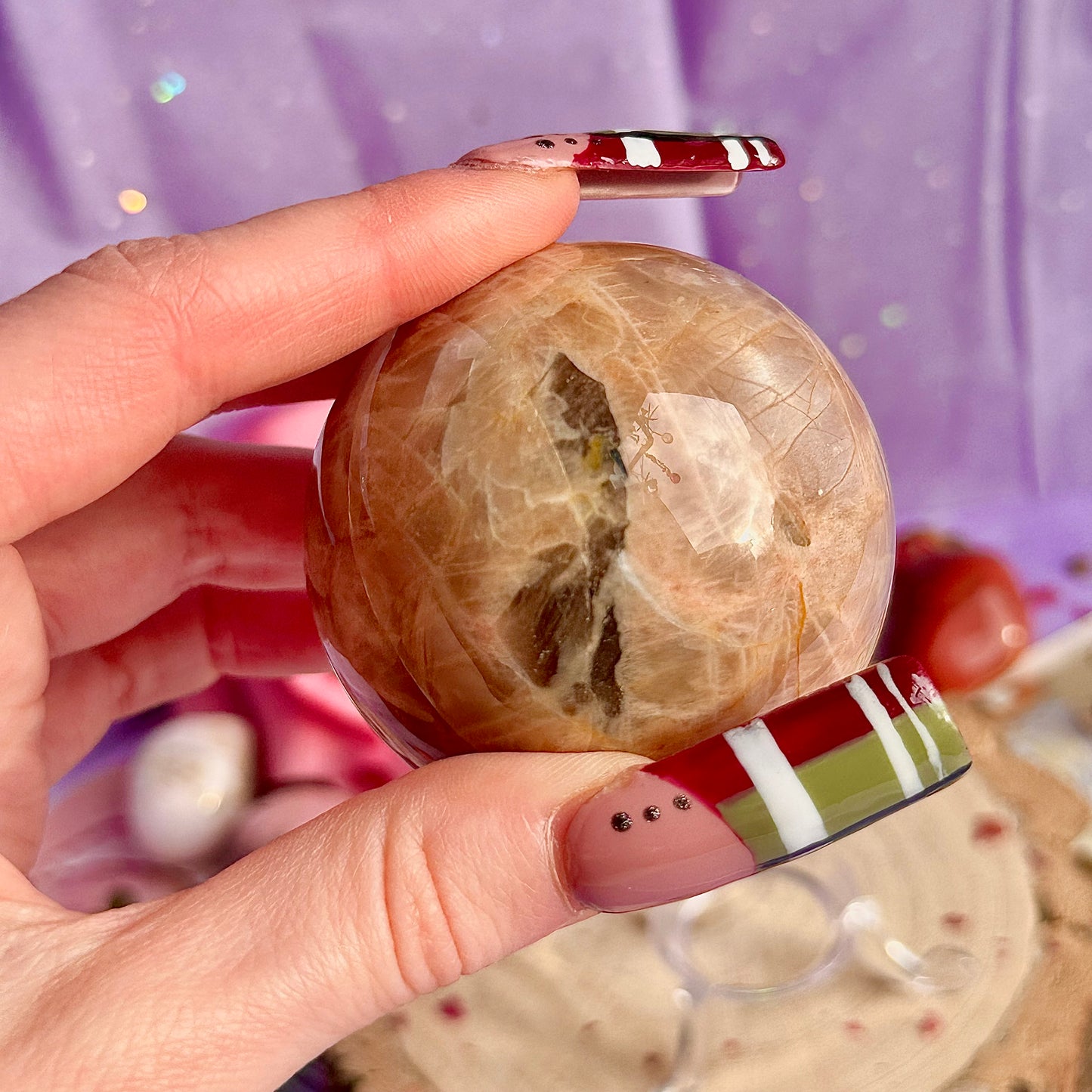 pink moonstone sphere B