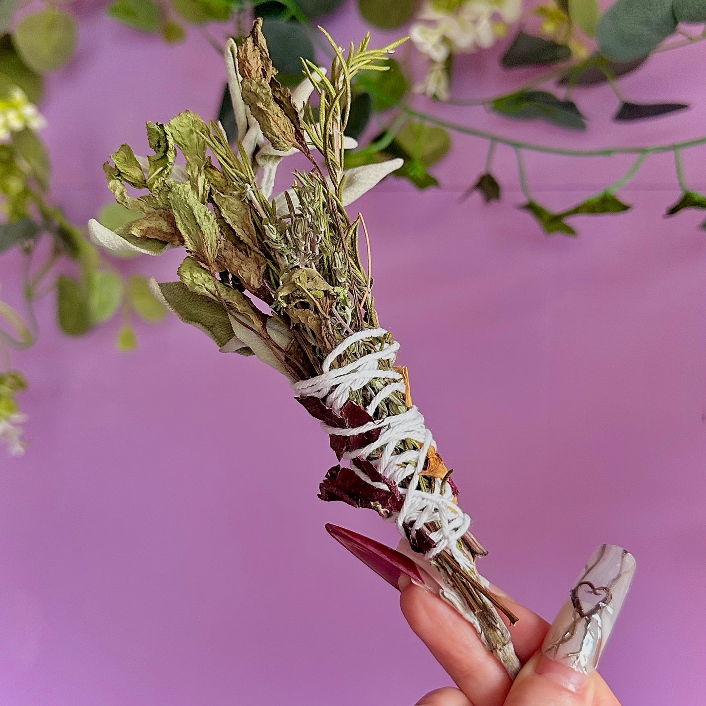 handmade herbal cleansing wands