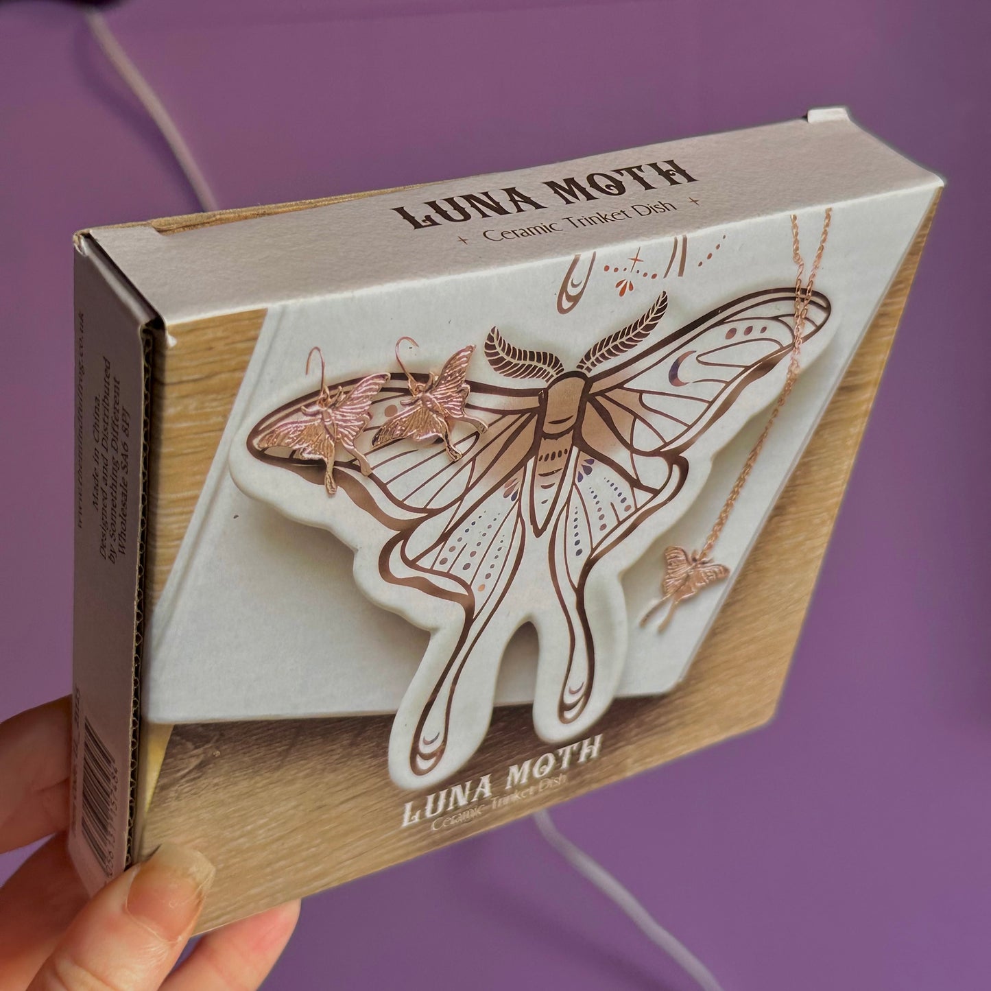 luna moth trinket dish