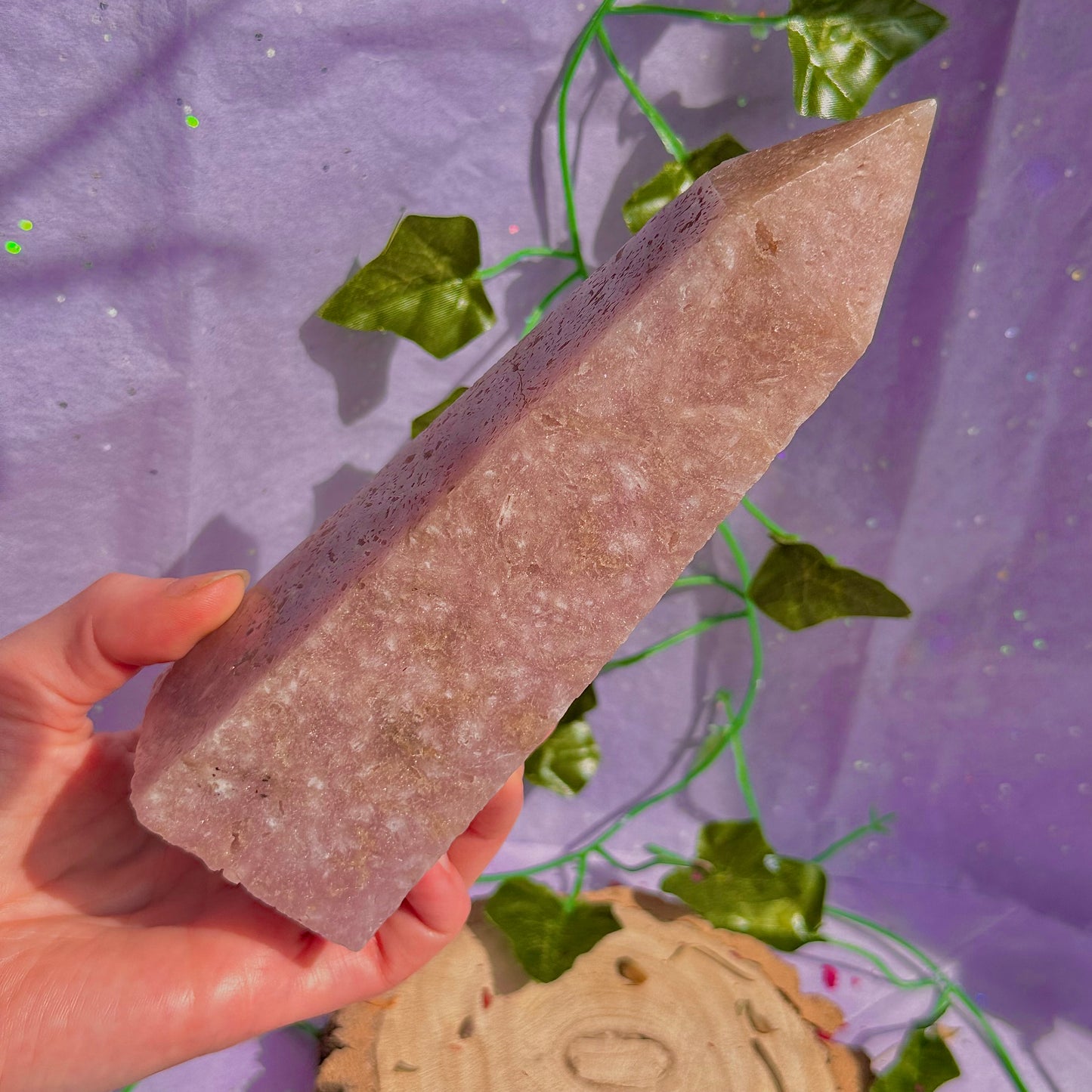 pink amethyst tower