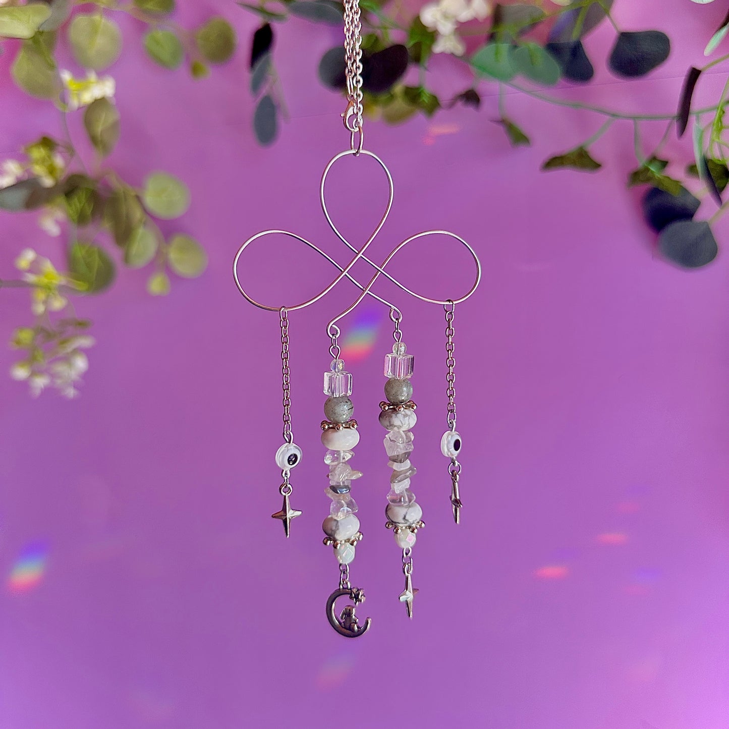 stars crossed car charm