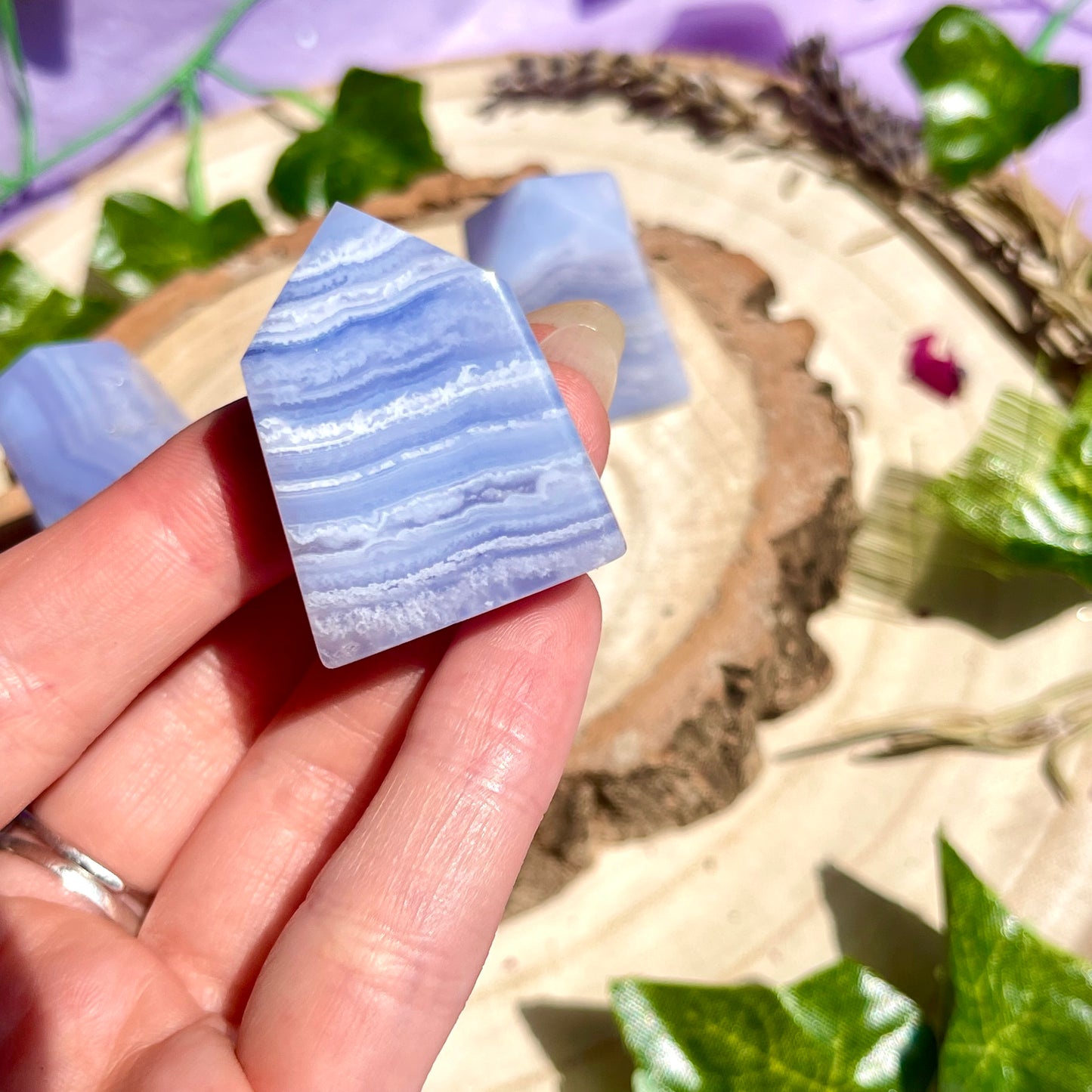 blue lace agate tower - choose your own