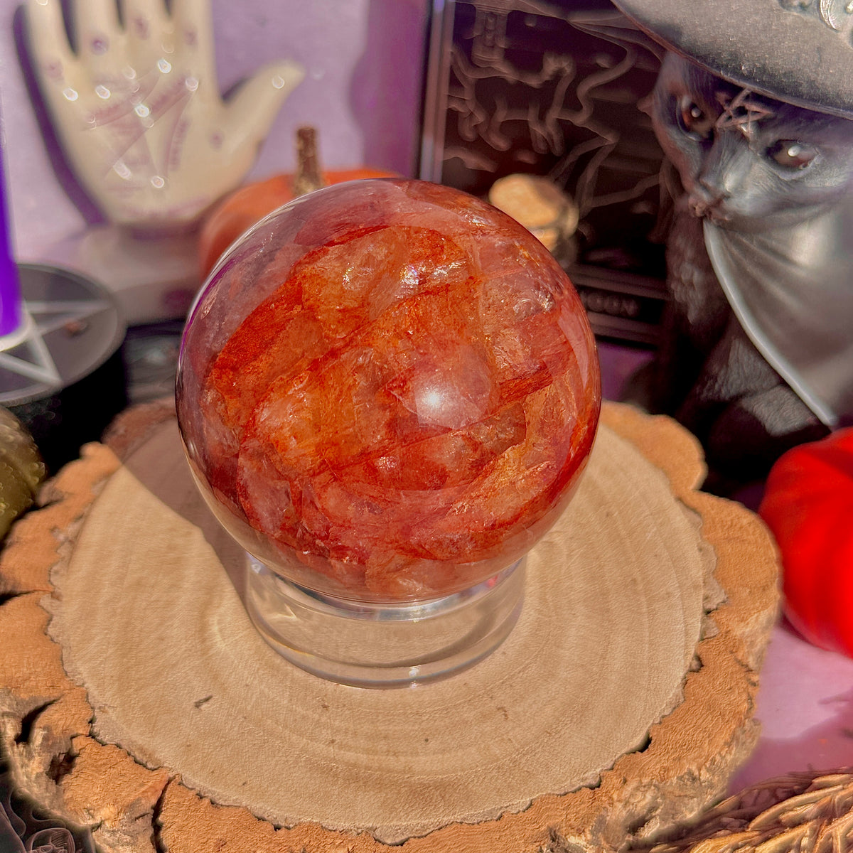fire quartz sphere