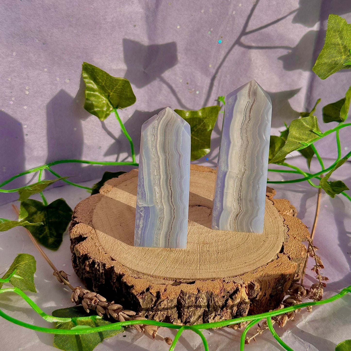 blue lace agate tower ~ intuitively chosen