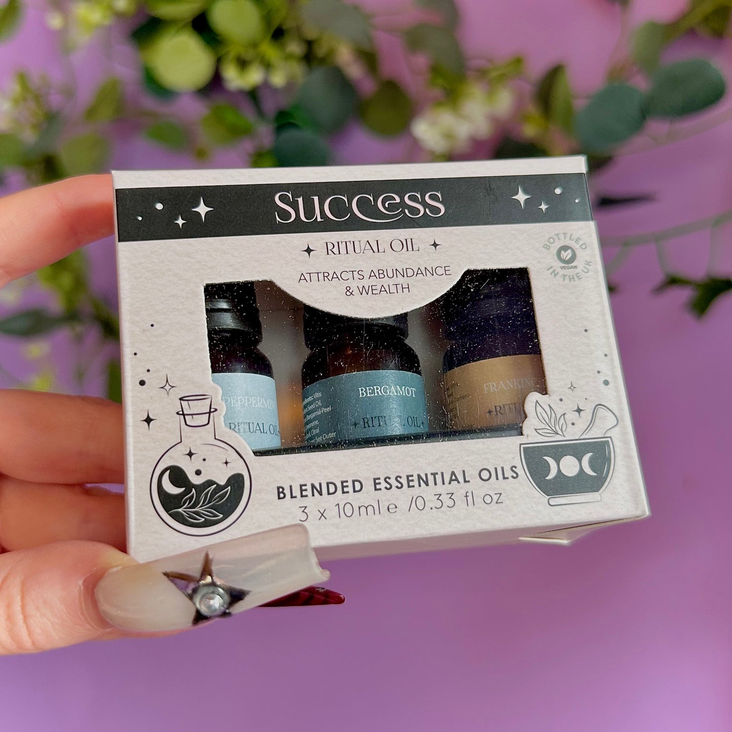 set of success ritual essential oil blends