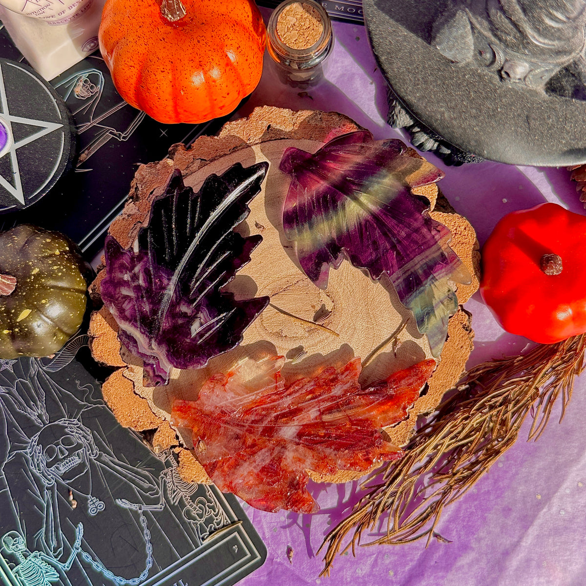 fallen autumn leaf carvings ~ choose your own