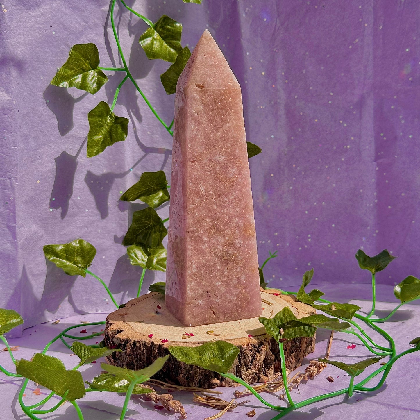 pink amethyst tower