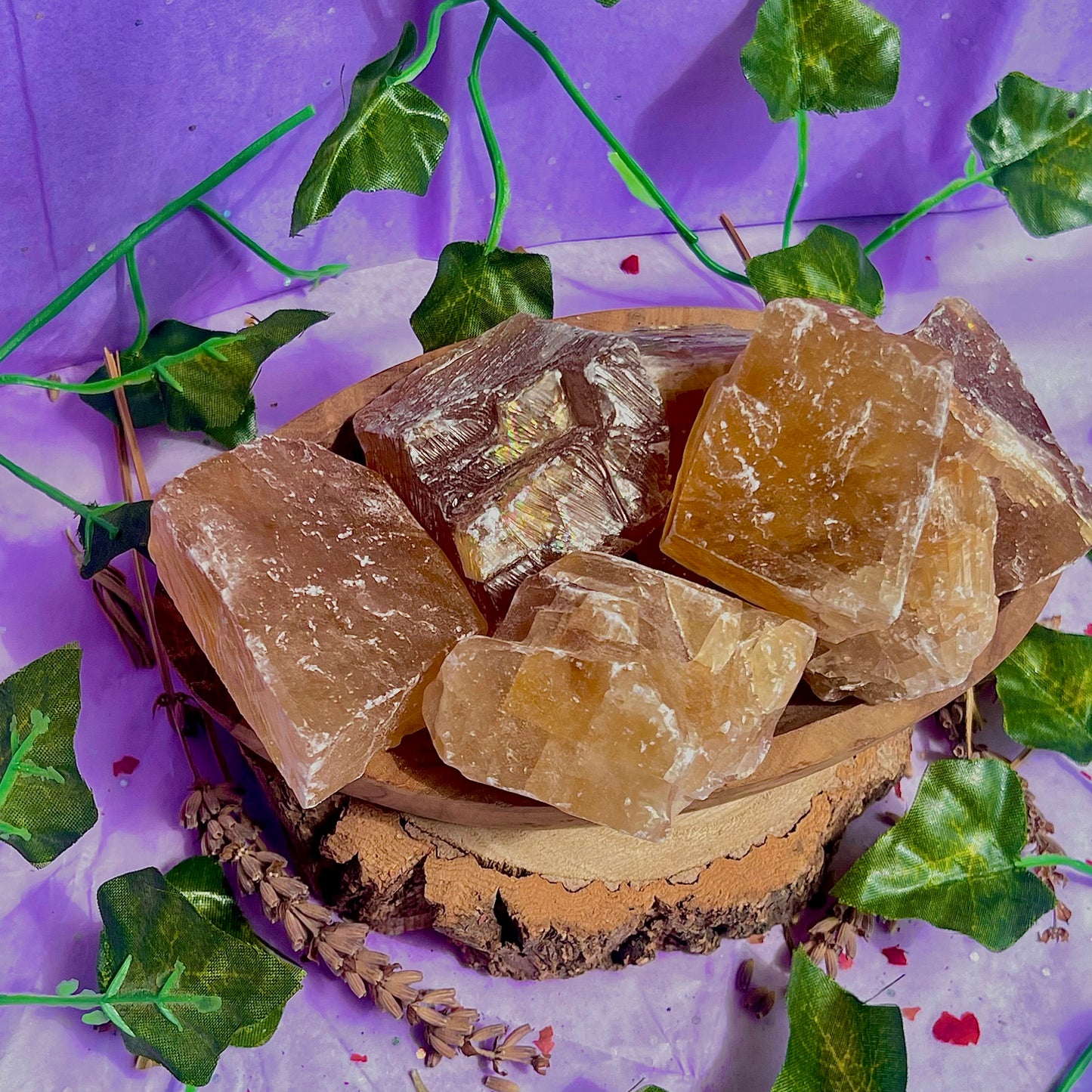 honey calcite raw/rough