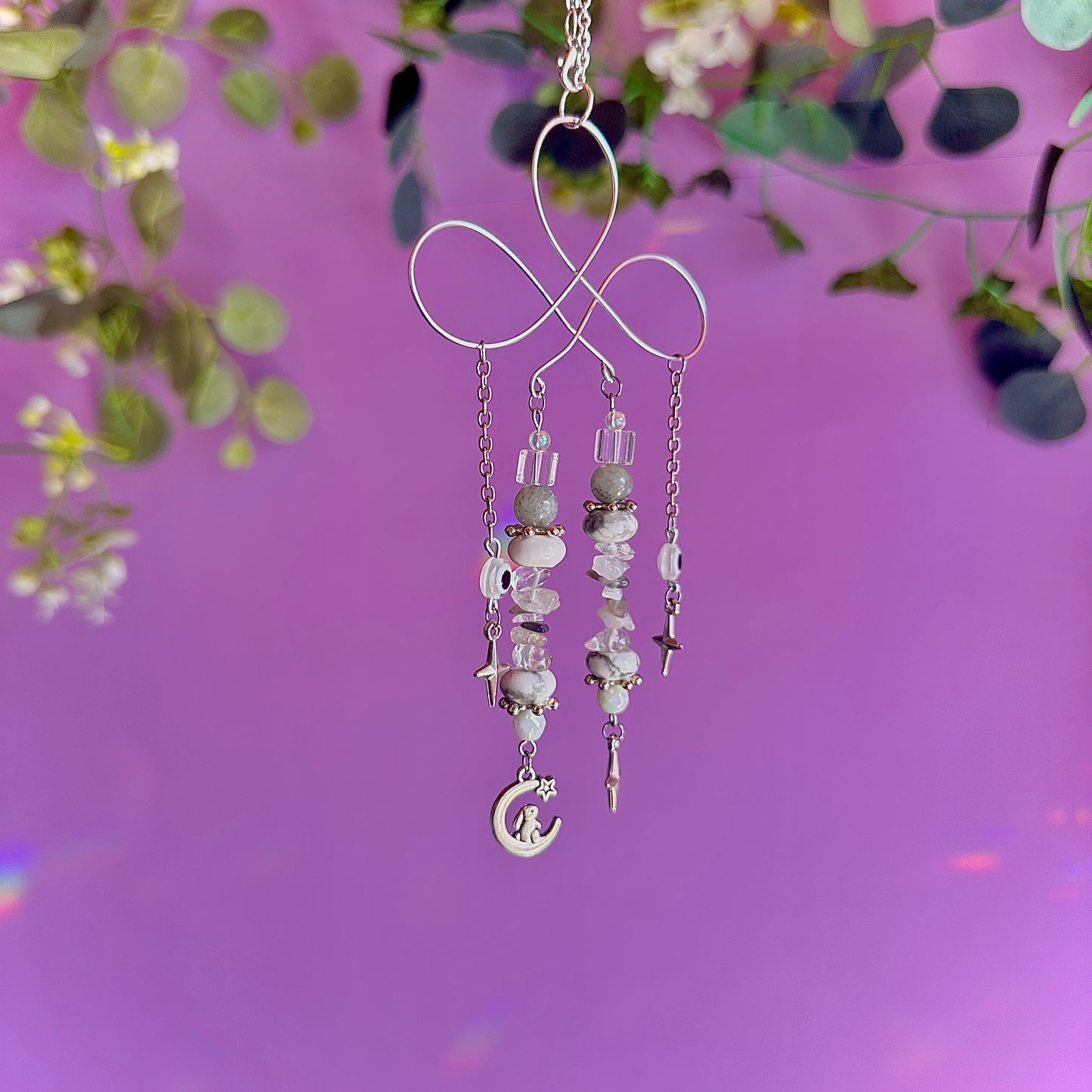stars crossed car charm