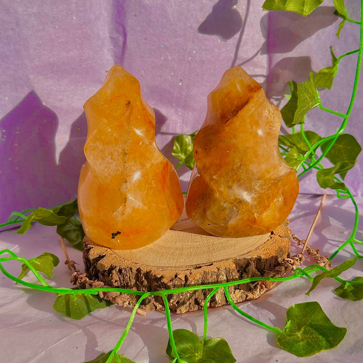 golden healer flame carving ~ intuitively chosen