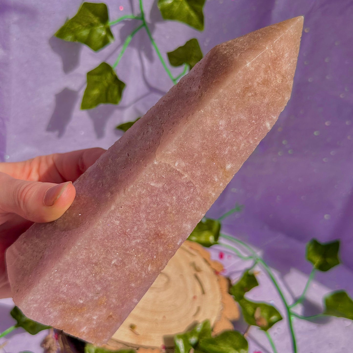 pink amethyst tower