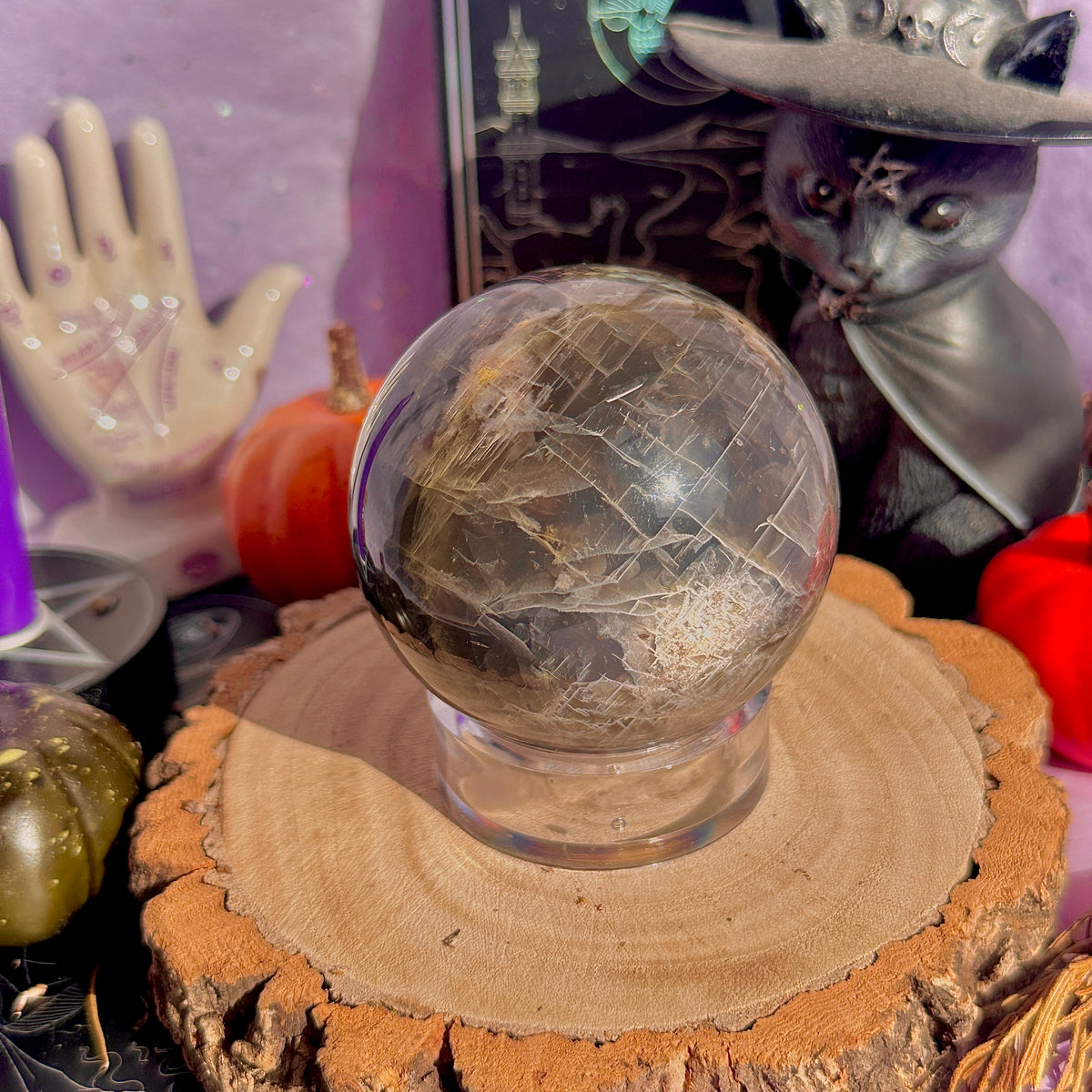 black moonstone sphere
