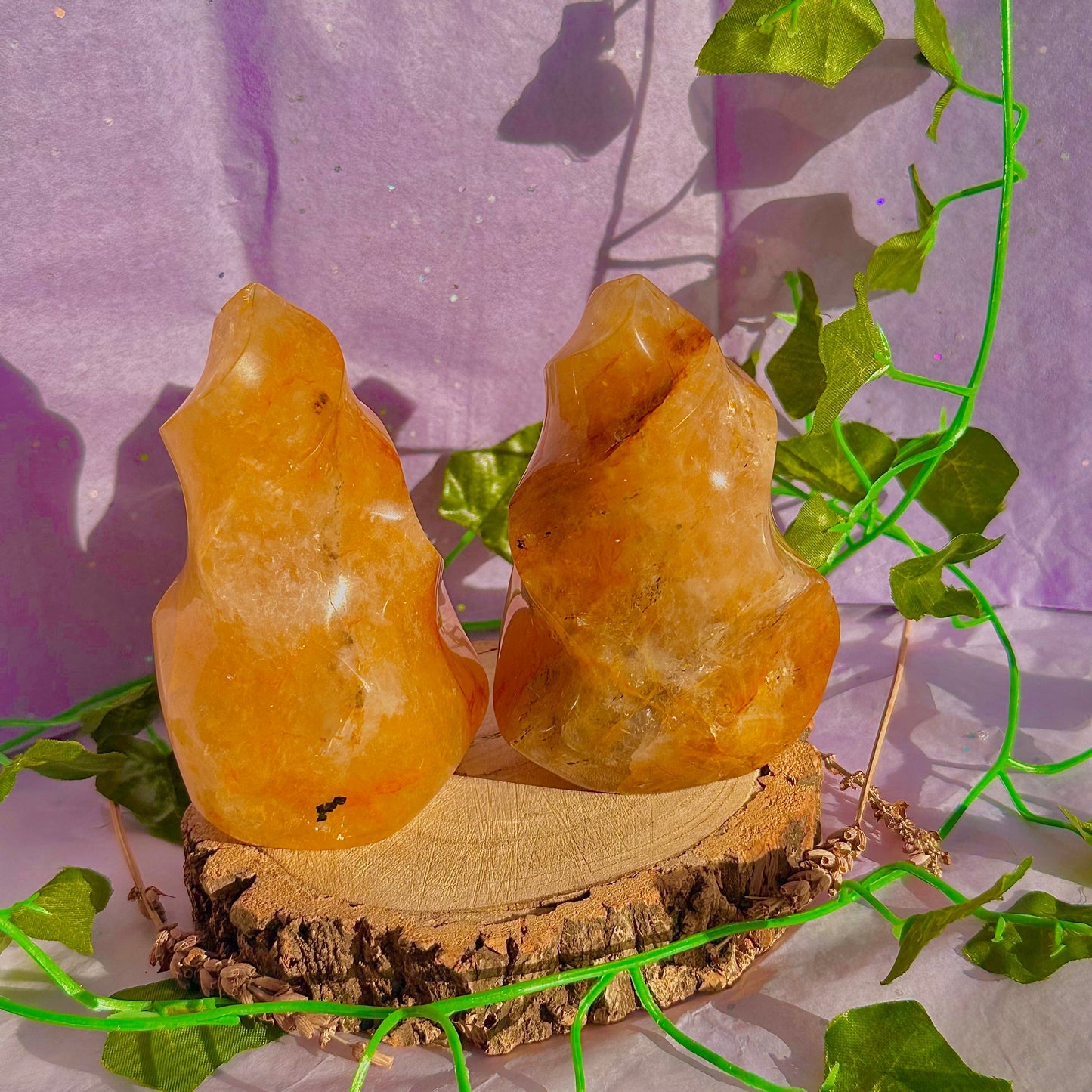 golden healer flame carving ~ intuitively chosen