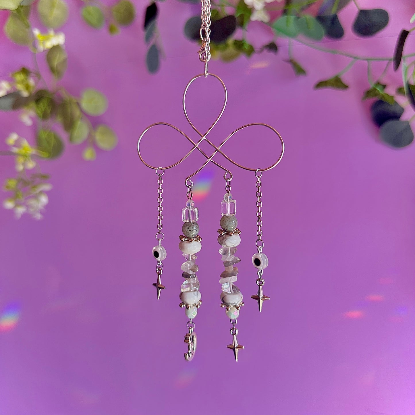 stars crossed car charm
