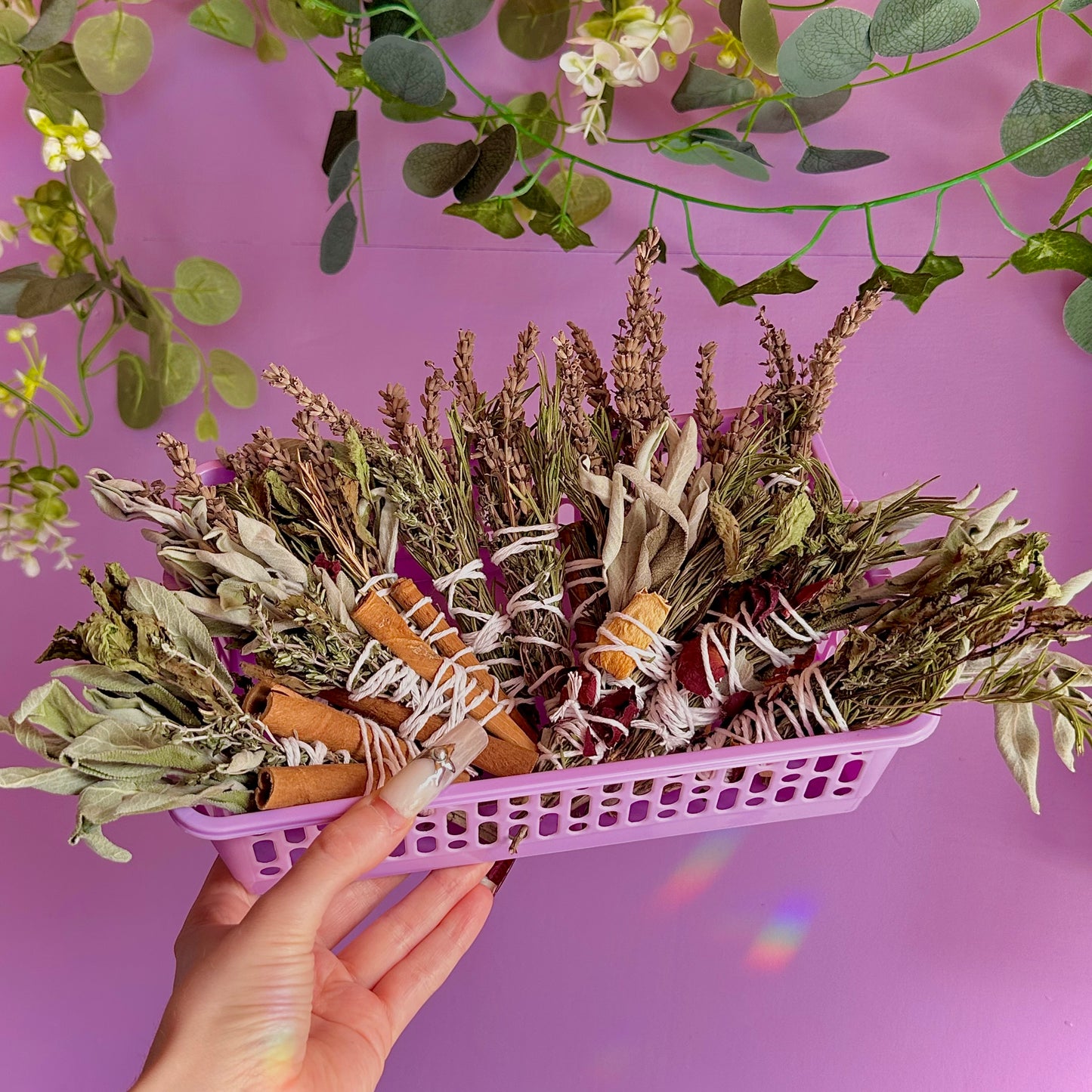 handmade herbal cleansing wands