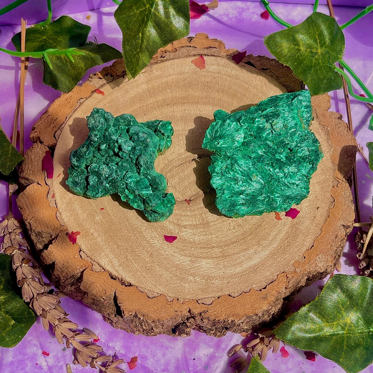 fibrous malachite specimen 1-2inch