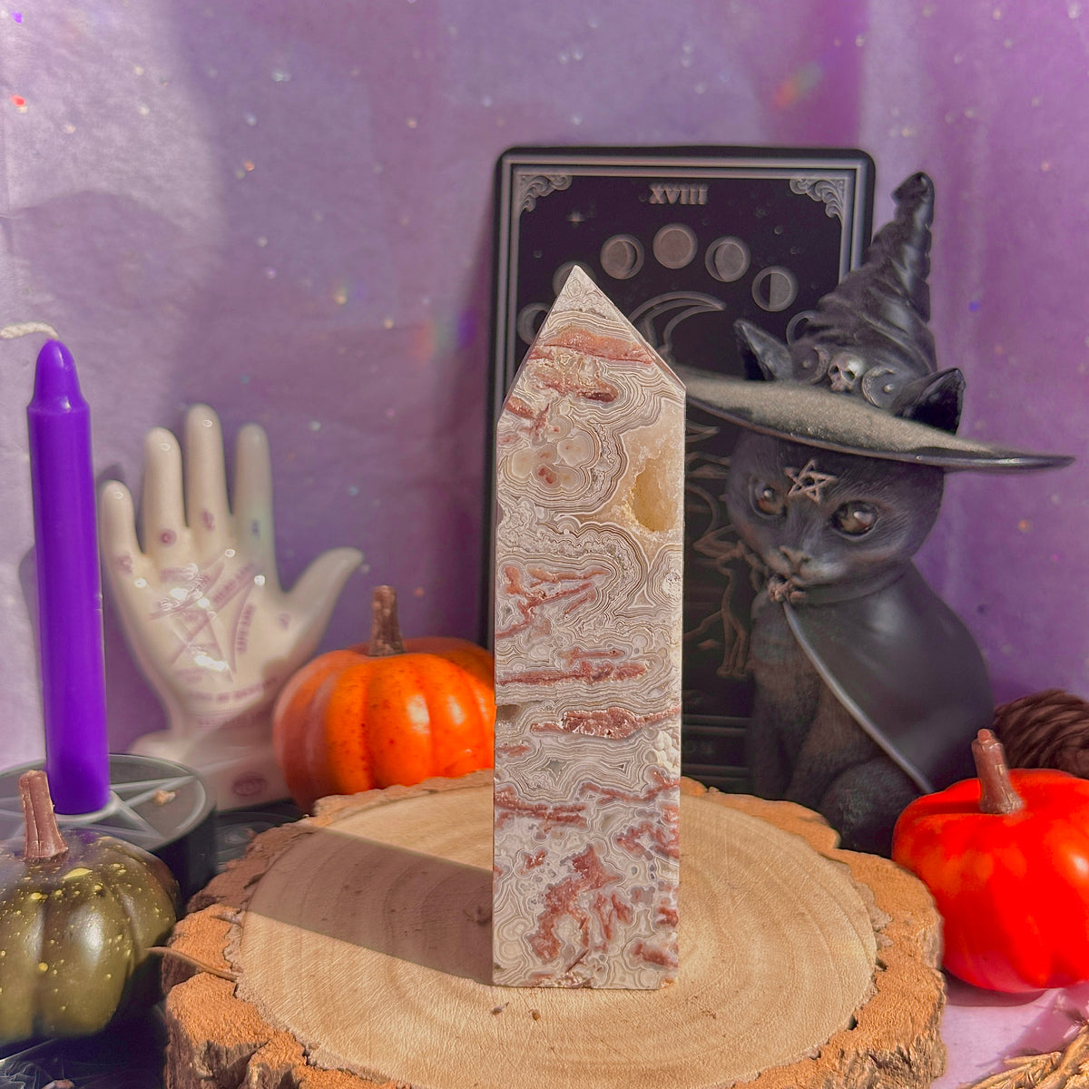 crazy lace agate tower