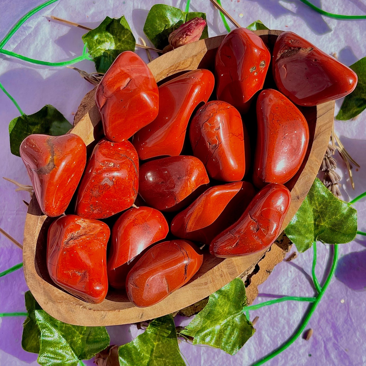 red jasper tumble