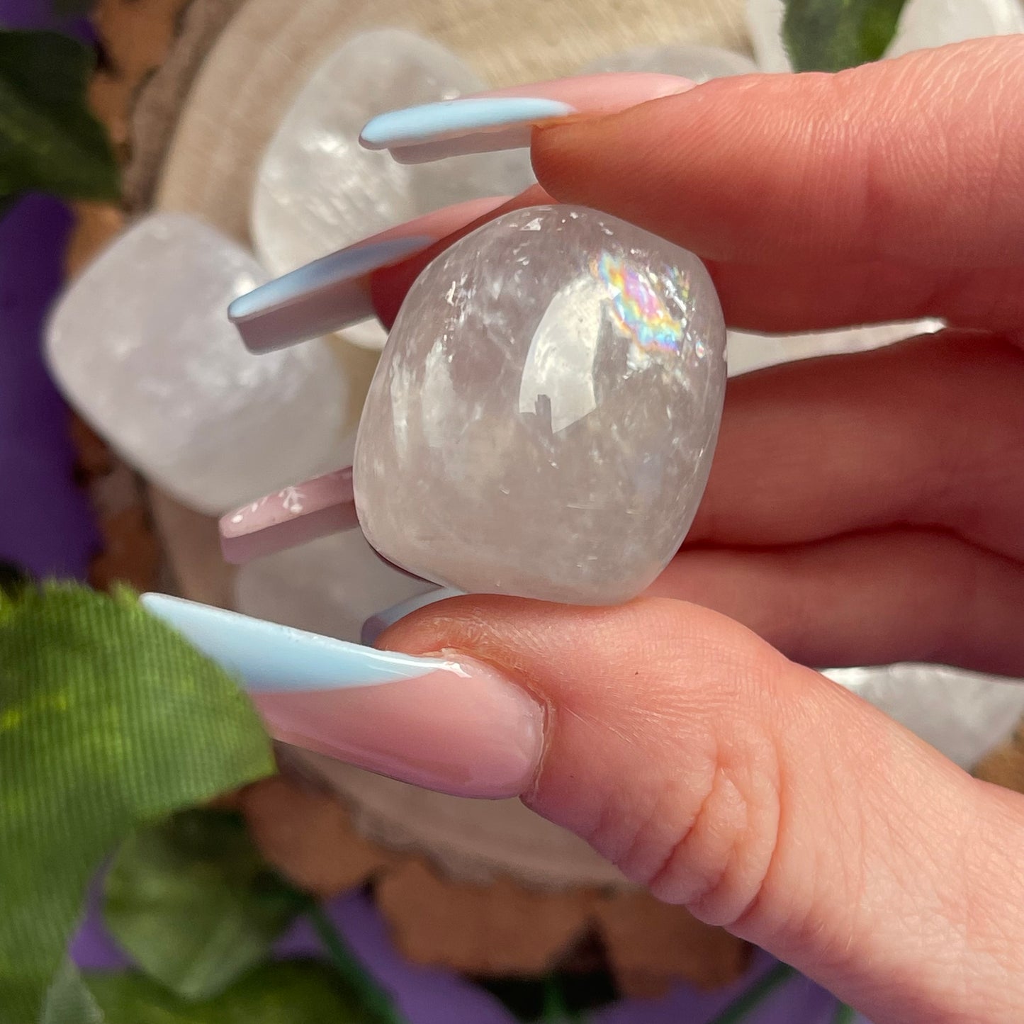 optical calcite tumbles