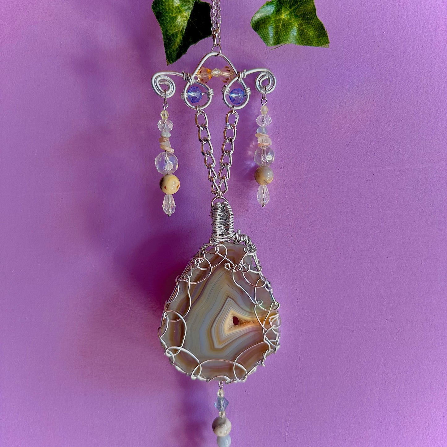 beach sunset suncatcher