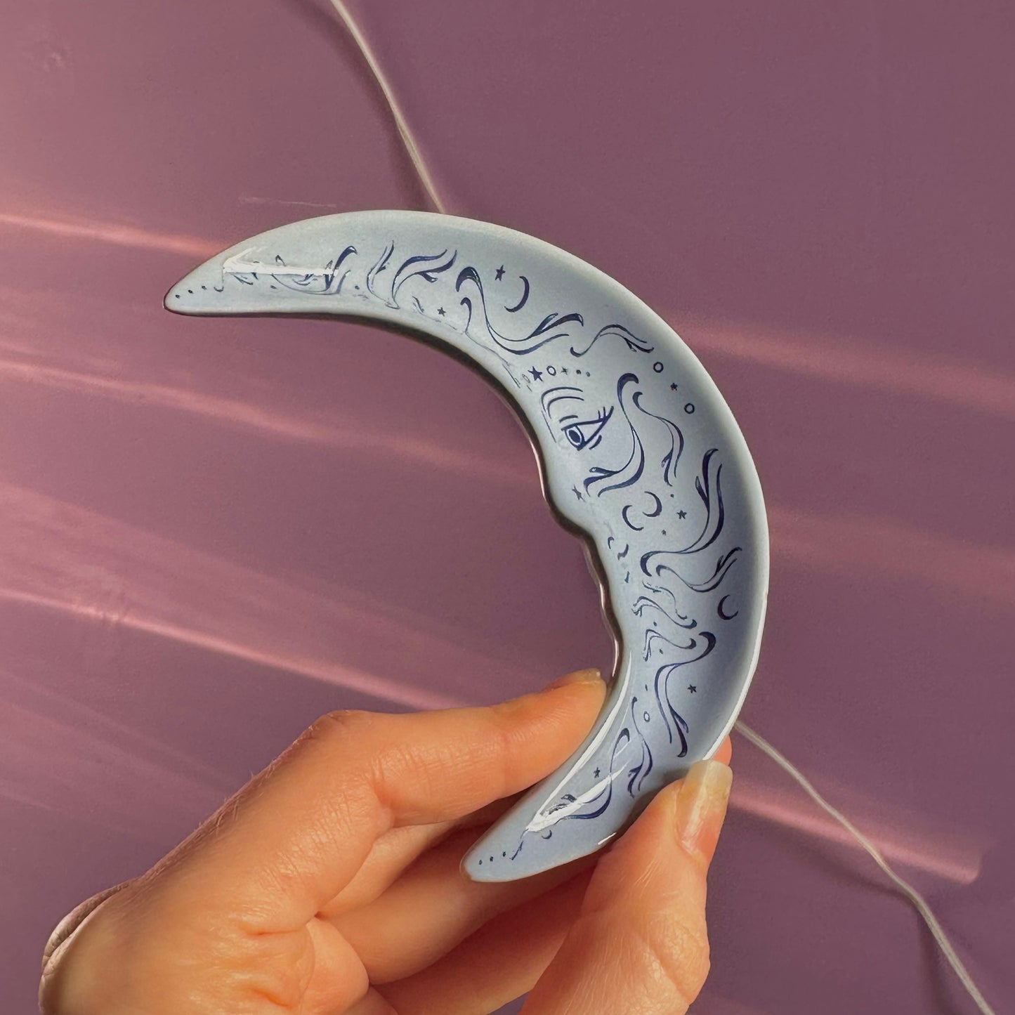 blue moon stacking trinket dish