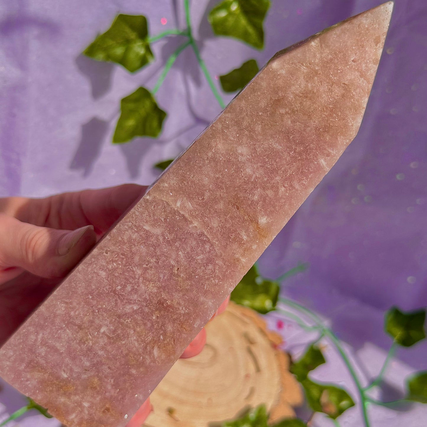 pink amethyst tower
