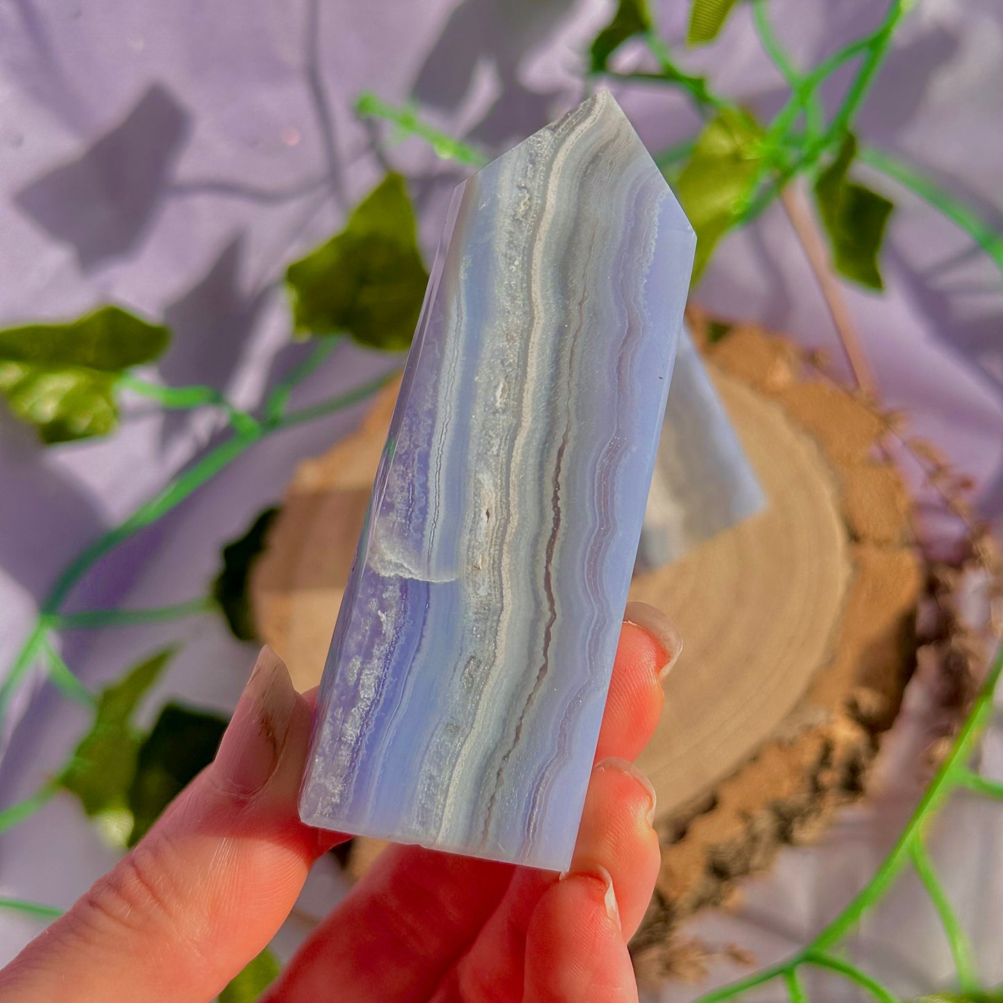 blue lace agate tower ~ intuitively chosen