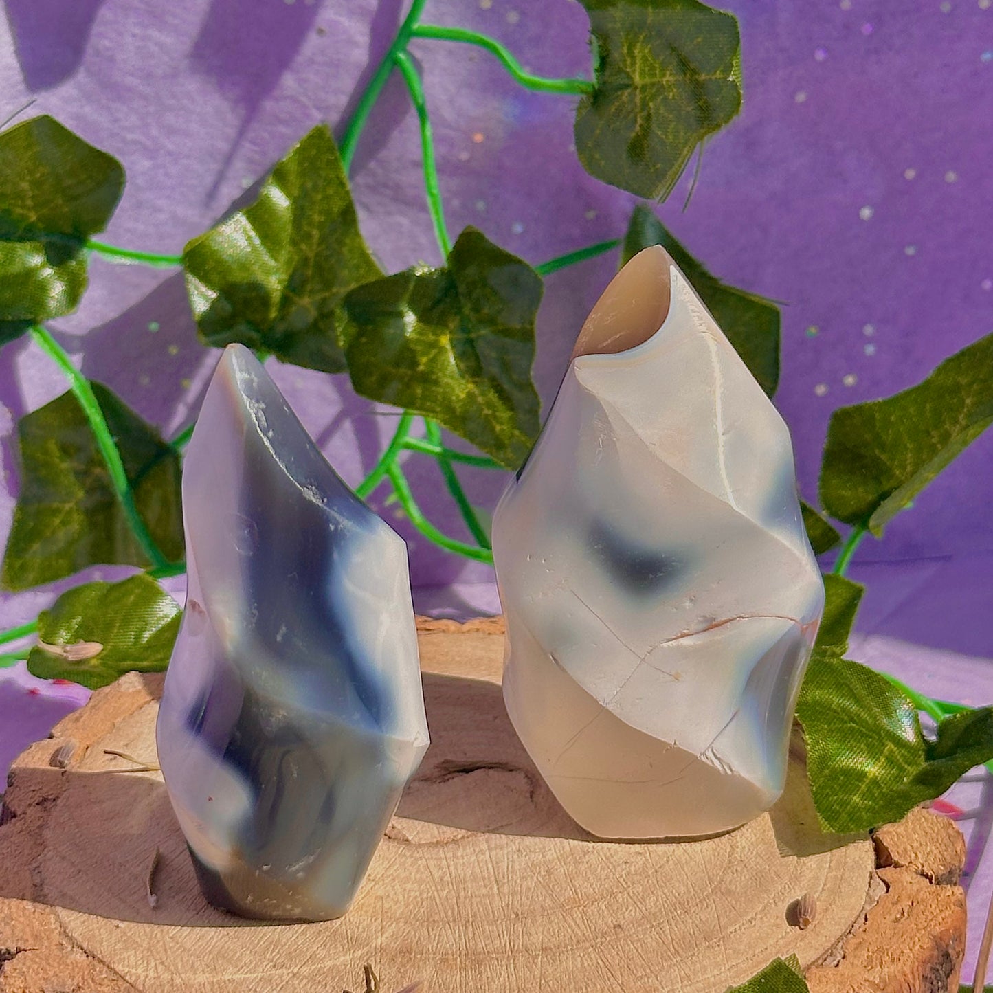 orca agate flame carvings ~ choose your own
