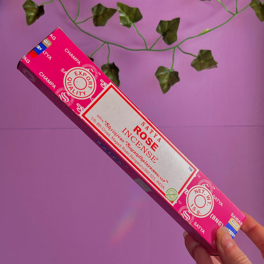 satya rose incense