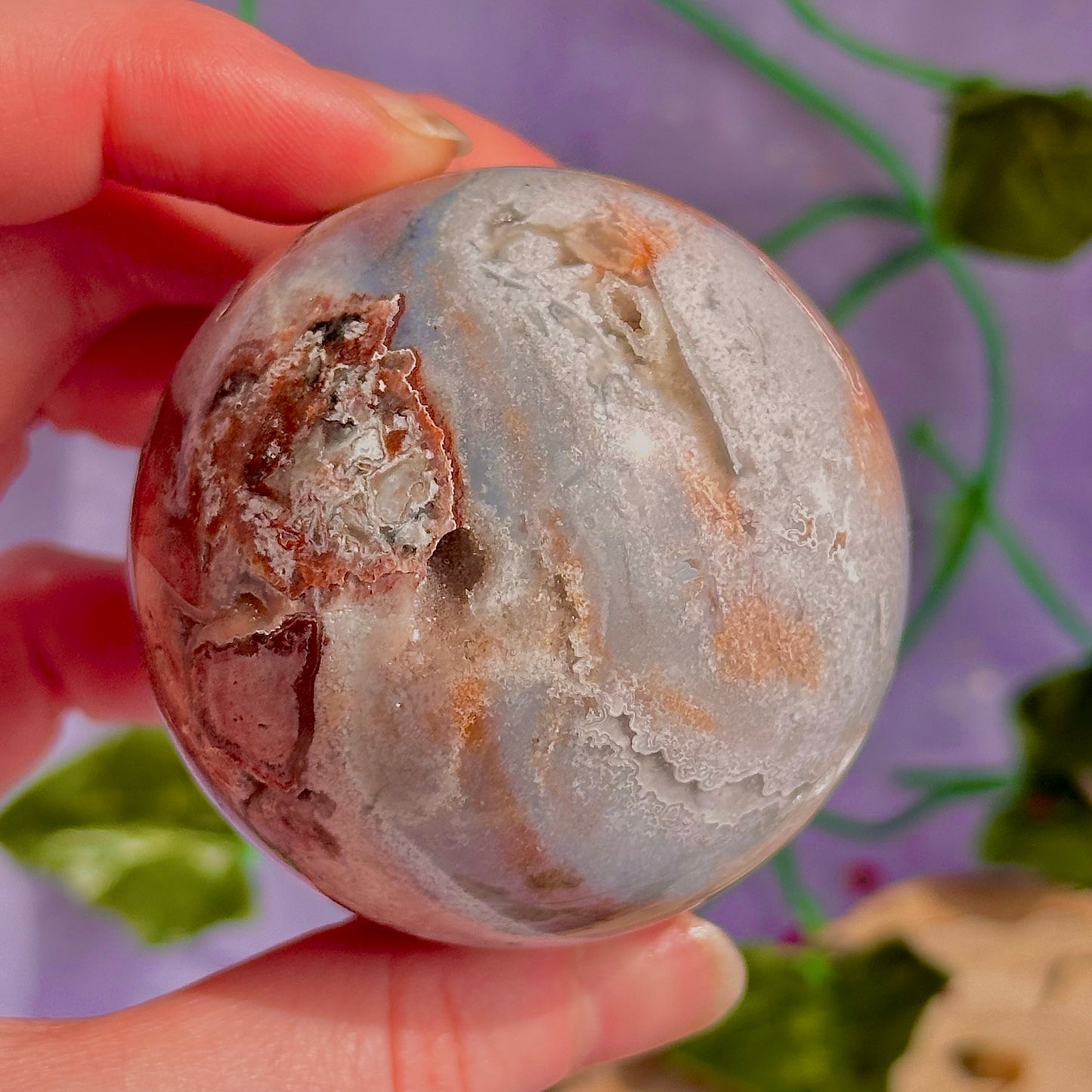 mexican agate sphere