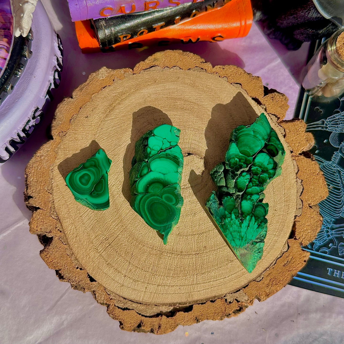 dalles de malachite ~ choisissez la vôtre