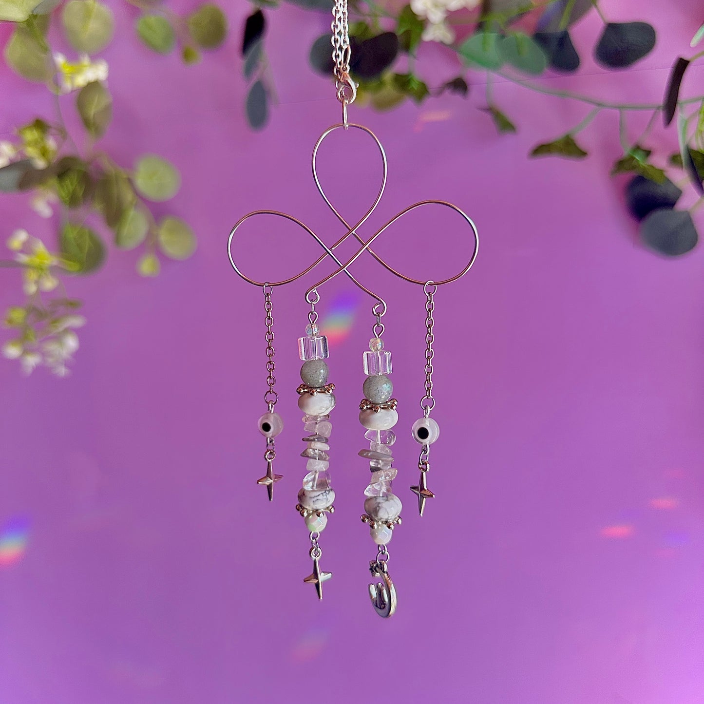 stars crossed car charm