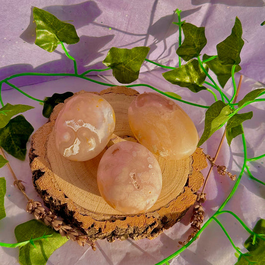 flower agate palm stone ~ intuitively chosen