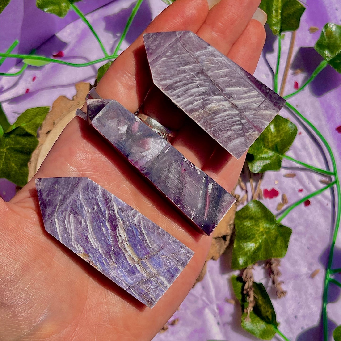 lepidolite towers ~ intuitively chosen
