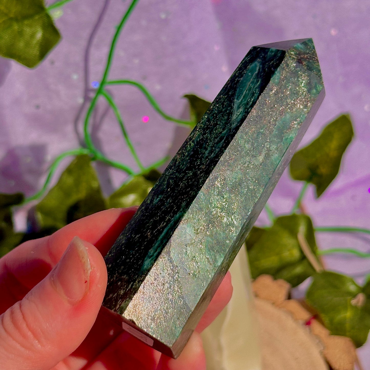 green towers ~ green fuchsite & banded calcite/onyx ~ choose your own