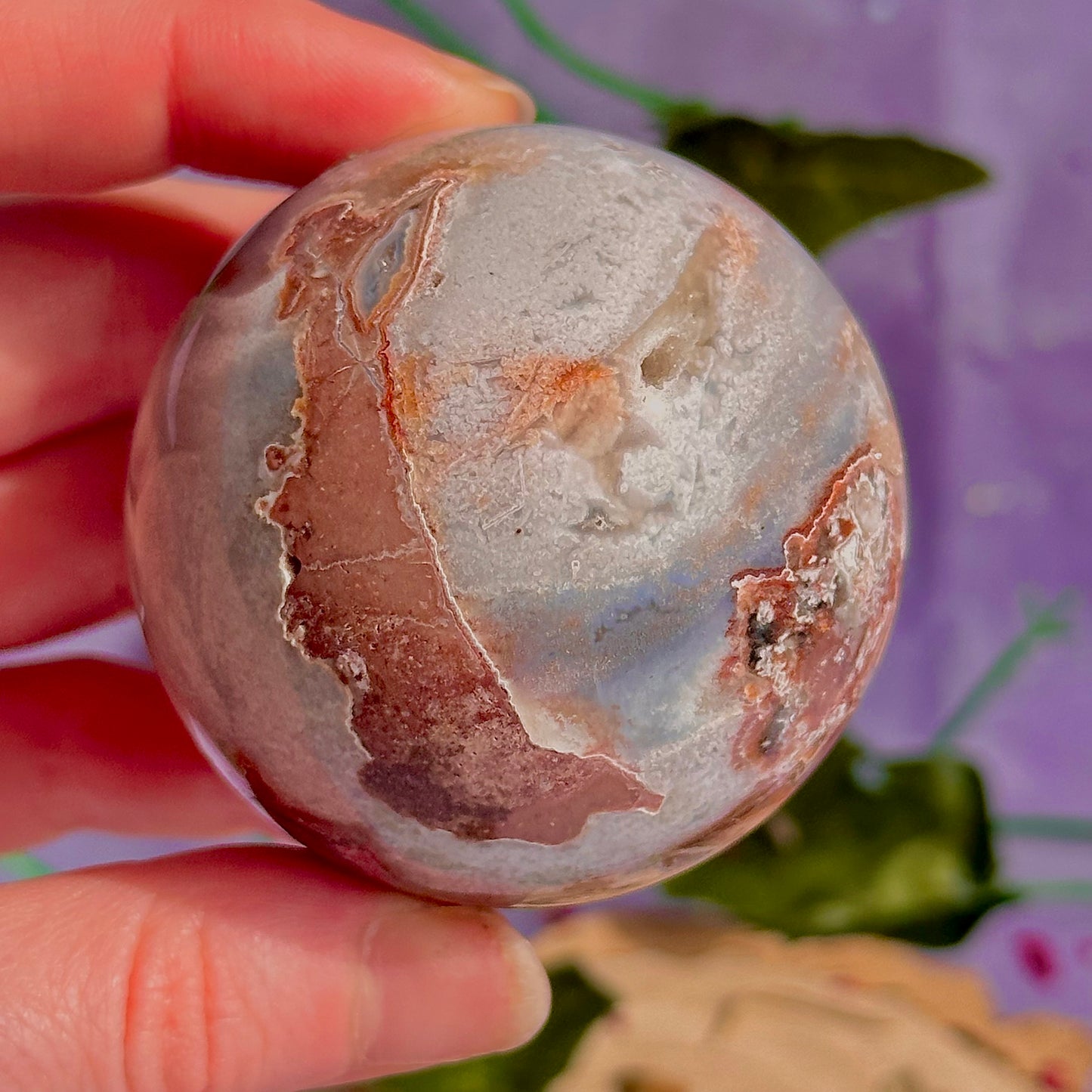 mexican agate sphere