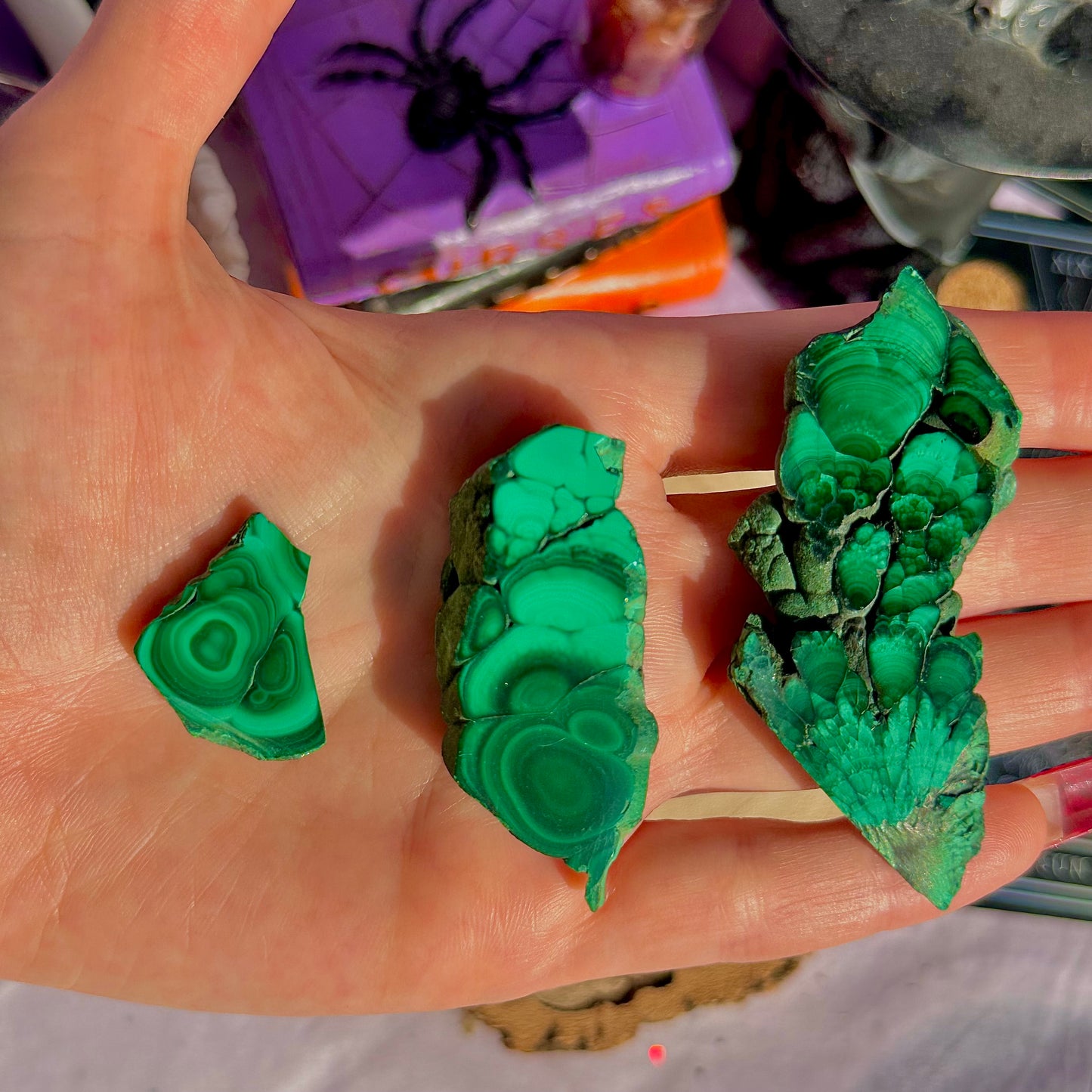 dalles de malachite ~ choisissez la vôtre