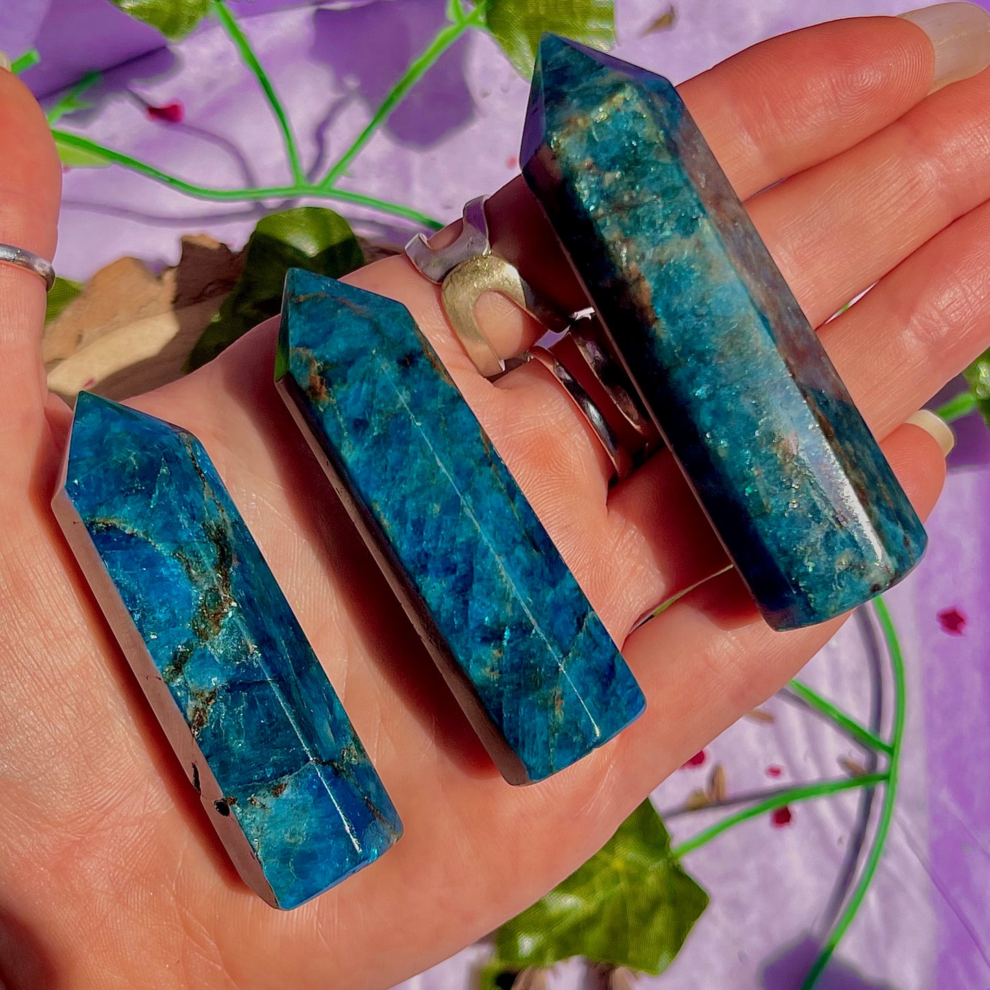 blue apatite towers ~ intuitively chosen